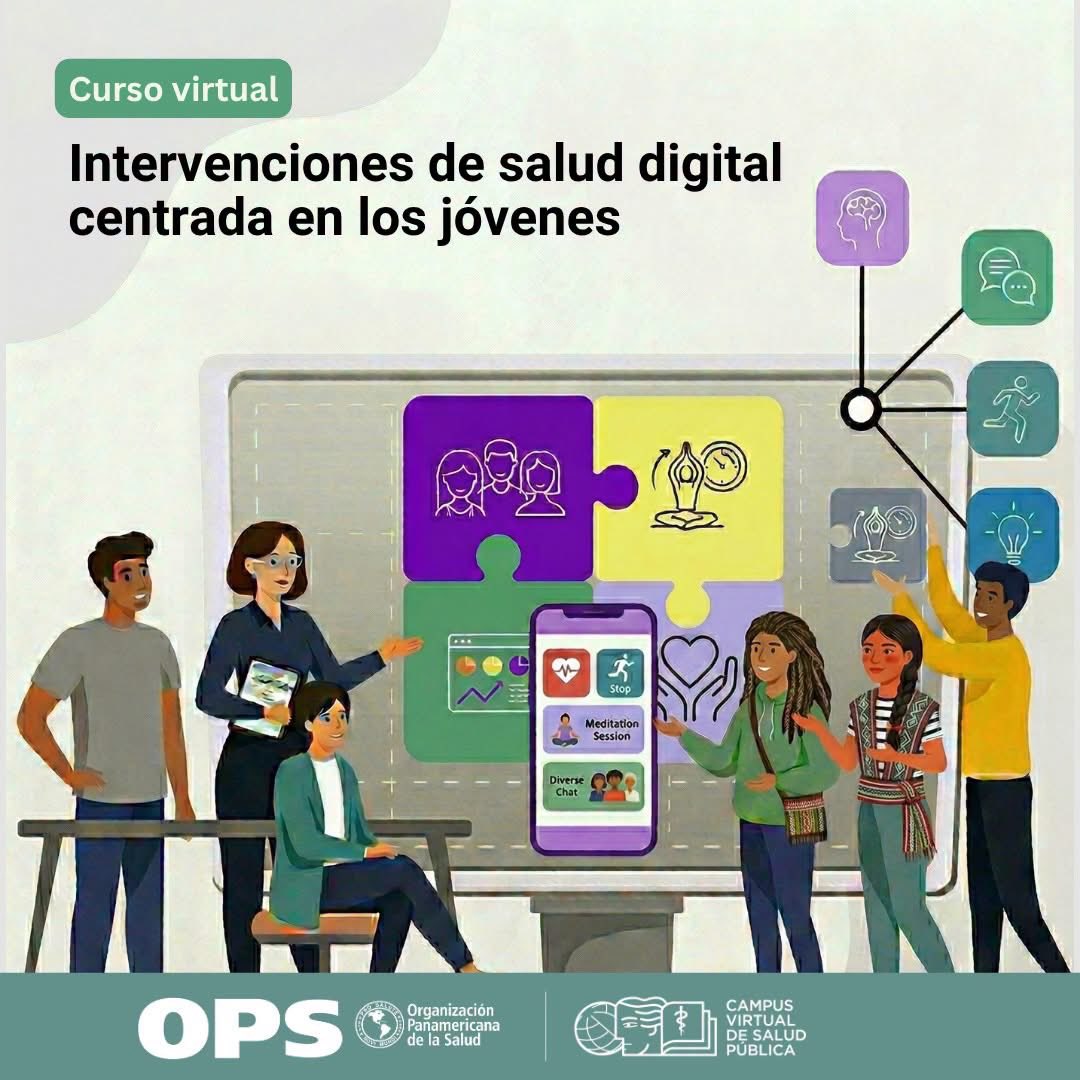 opsomsnic's tweet photo. Curso gratuito: Intervenciones de salud digital centrada en los jóvenes 

🔗 Más información:  https://t.co/nD5Ut7Y9C0 https://t.co/jVsVeSsnNv