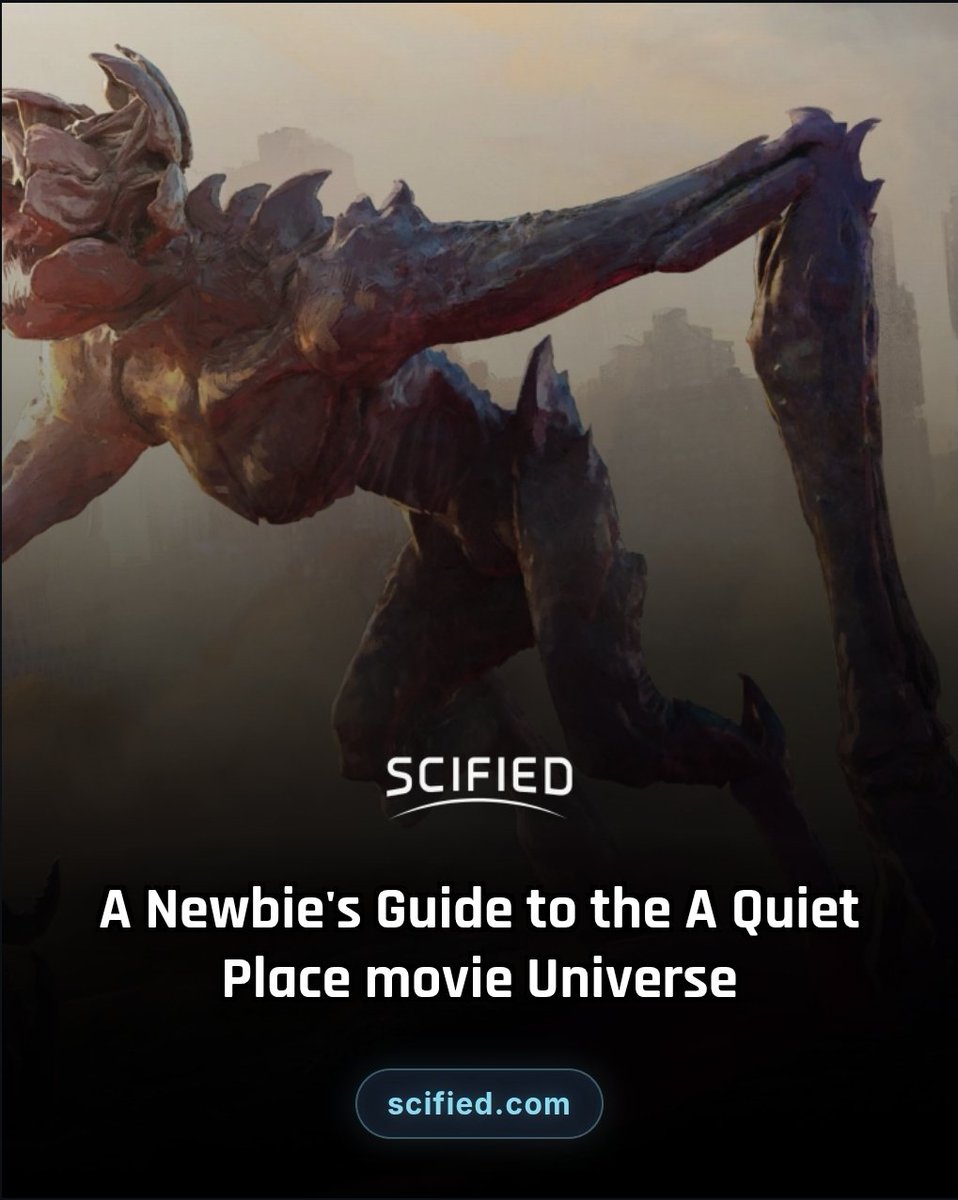 scifiedcom's tweet photo. A Newbie's Guide to the A Quiet Place movie Universe: https://t.co/R3STp47w9I

#AQuietPlace #Aliens #SciFi https://t.co/gihNlFavgM