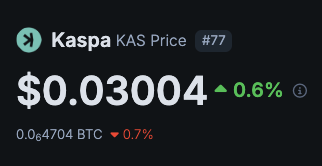 InvestwithDoc's tweet photo. Kaspa Being Ranked #77 is WILD 

$Kas is building like CRAZY and has one of the strongest communities in all of crypto!