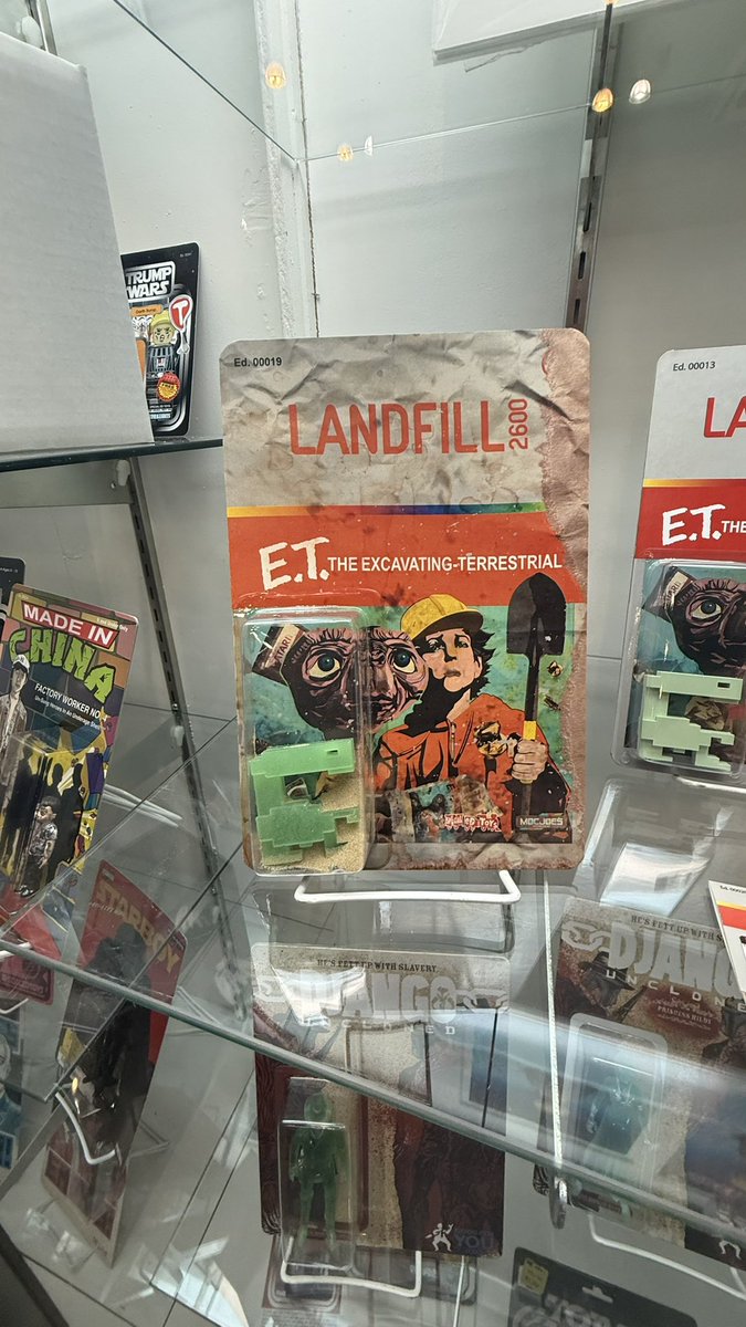 ParksAndCons's tweet photo. With the recent passing of Manny Rivas Franco (Special Ed Toys), there is a memorial with some of his pieces on display #DesignerCon https://t.co/G4SJquanNO