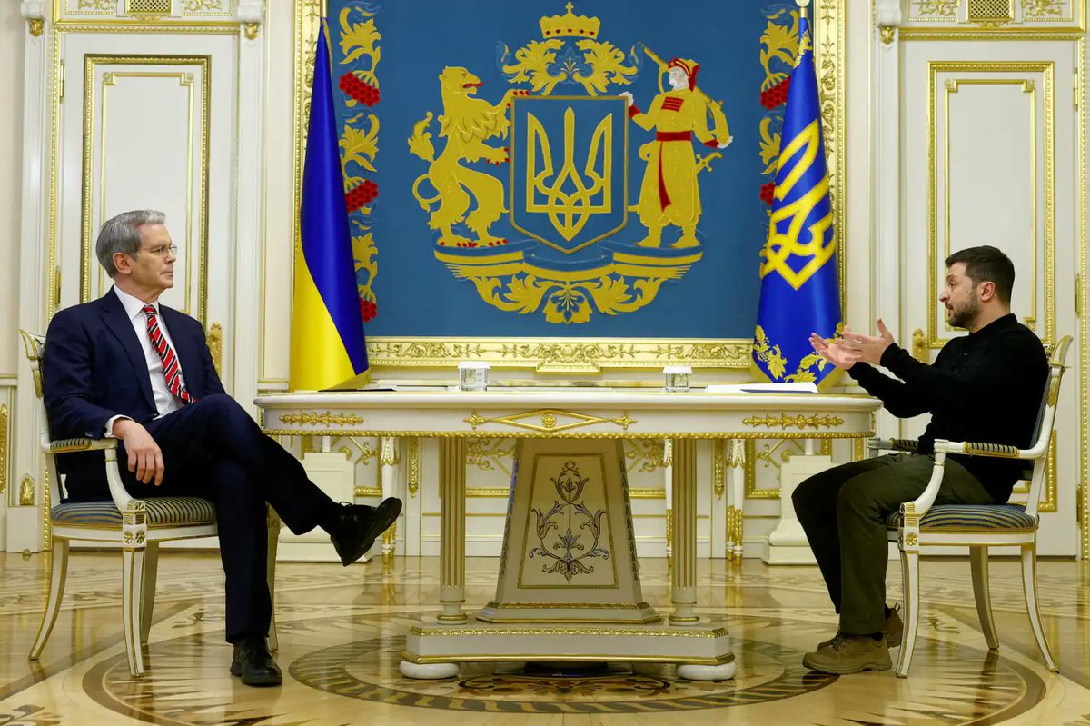 clashreport's tweet photo. According to Regime Change, a new book by New York Times reporters Maggie Haberman and Jonathan Swan, US Treasury Secretary Scott Bessent privately urged Trump not to host Zelensky at the White House.

The book alleges that Bessent referred to the Ukrainian president as a “little fucker,” “the special-needs child for the Europeans,” and “Mr Bean on crack.”

Source: The Guardian