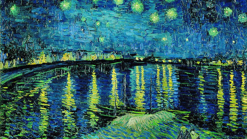 AlBlaineau's tweet photo. Deux nuits étoilées : Giotto et Van Gogh https://t.co/DHrX4y3SB6