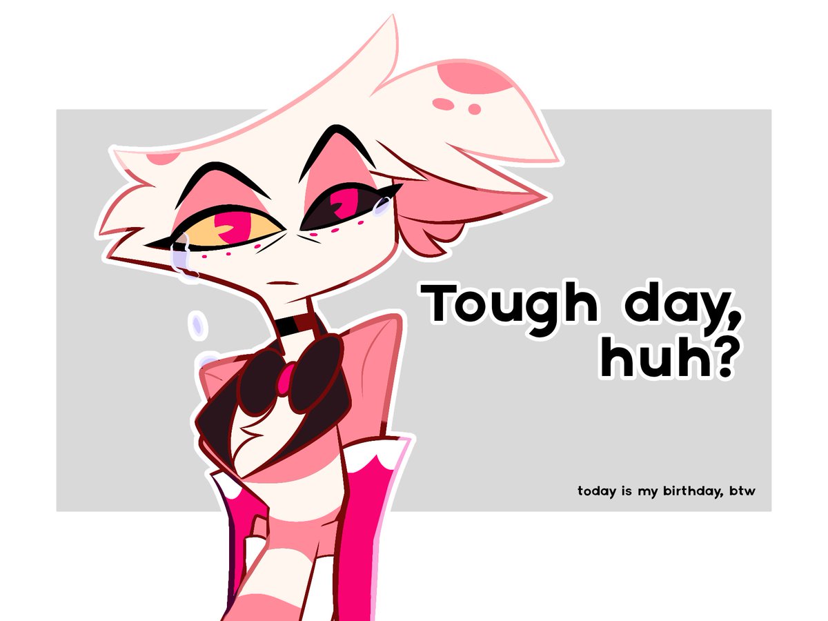 vladko_Q's tweet photo. Tough day, huh? 🥲

#hazbinhotel #hazbinhotelangeldust https://t.co/3nxIsUpbQn