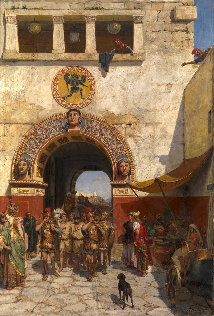 DailyClassicArt's tweet photo. Alexander Svedomsky - "Gate in Volterra" https://t.co/DmNUy9Rhel