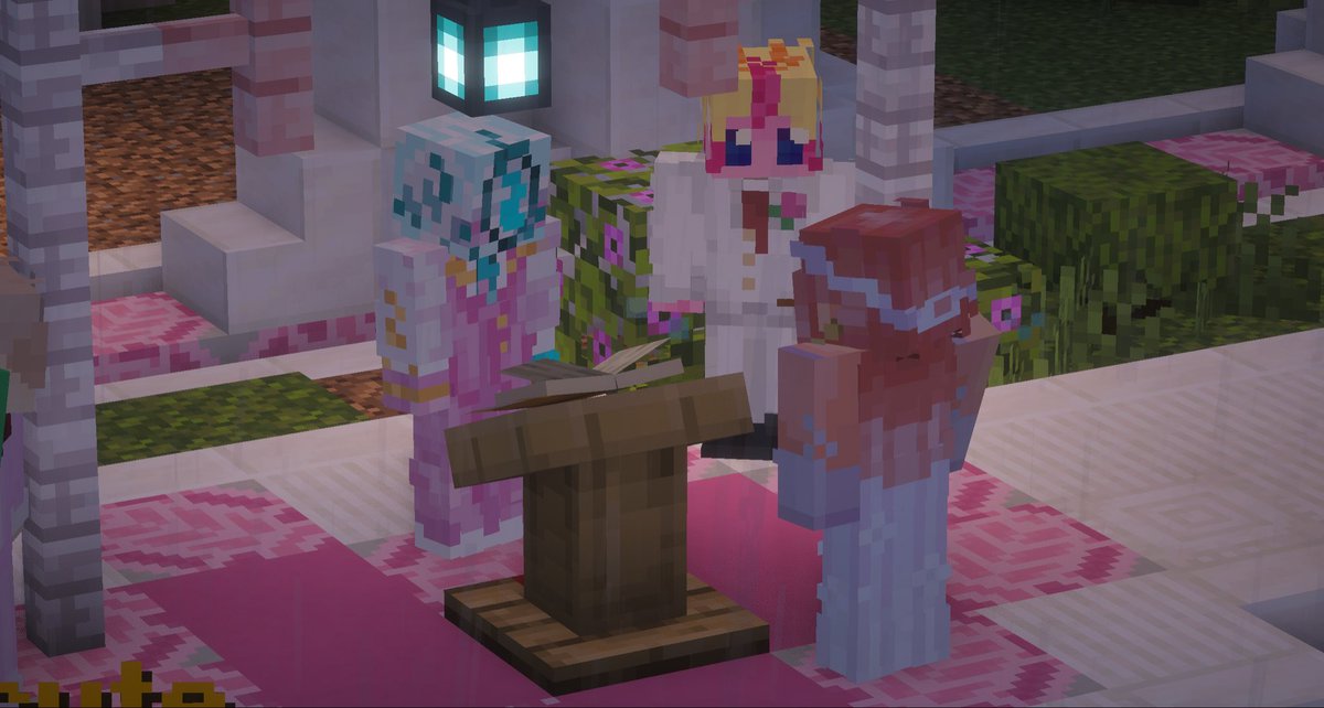 SwagPireQSMP's tweet photo. Our Official Wedding between our two leaders. 
Sari &amp; Mike. 
With a Guest appearance from Cucurucho himself.
Thank you to everyone who came and supported this wedding, We hope you enjoyed!  🩵 

@playqsmp  @QSMPGlobal  @cucuruchito 
#swagpire  #qsmplive  #newlyweds https://t.co/XEx9jj8dsD
