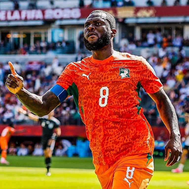 eurofootcom's tweet photo. 🚨🇨🇮 𝐎𝐅𝐅𝐈𝐂𝐈𝐀𝐋 | FRANCK KESSIÉ (29) SCORES HIS FIRST EVER WORLD CUP GOAL! ✅ 

The goal comes in a crucial match vs Germany, what a moment for the captain. 🧡💚 https://t.co/ygGlbSBNi8