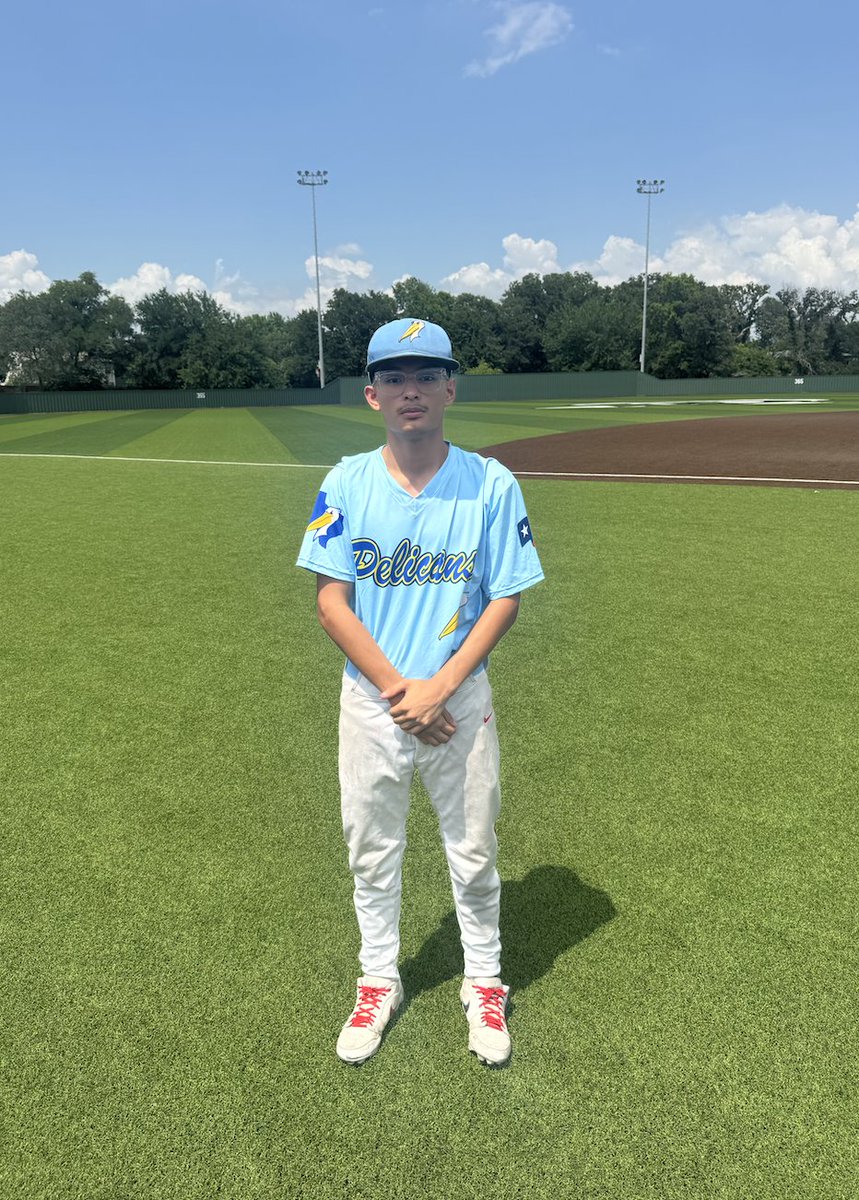 FiveToolTexas's tweet photo. #DFWShowdownSS F: Dallas Pelicans 1, NTX Nine 16U Blue 0
PoG : @ianr_025 5.1 IP, 10K, 3H, 0R https://t.co/DsY07oRl8a