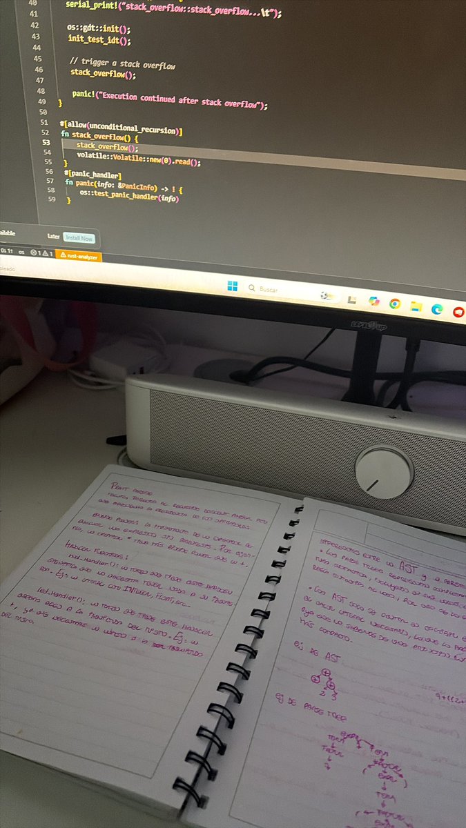 candemenaa's tweet photo. un reel de instagram terminó cambiando mi carrera a mis 17 años.

era un chico de mi edad mostrando un lenguaje de programación compilado que había creado él mismo. Su sintaxis era como hacer una receta de cocina. Lo primero que pensé fue: "yo quiero hacer esto".

estaba de vacaciones y ni siquiera tenía una notebook, así que pasé todos esos días leyendo sobre lexers, parsers, compiladores e intérpretes.

cuando volví a mi casa me obsesioné.

pase de programar en frameworks modernos a pasar todo un verano encerrada y obsesionada entendiendo cómo funciona un lenguaje de programación mientras buildeaba uno desde cero. Cuando funcionó, descubrí que disfrutaba muchísimo más construir herramientas que solo usarlas. Pero llegar a esa conclusión me llevó años de explorar, experimentar y hacer proyectos.

con esto quiero decir que explores, construyas cosas, hagas. Si no tomas acción nunca vas a encontrar lo que realmente te apasiona.