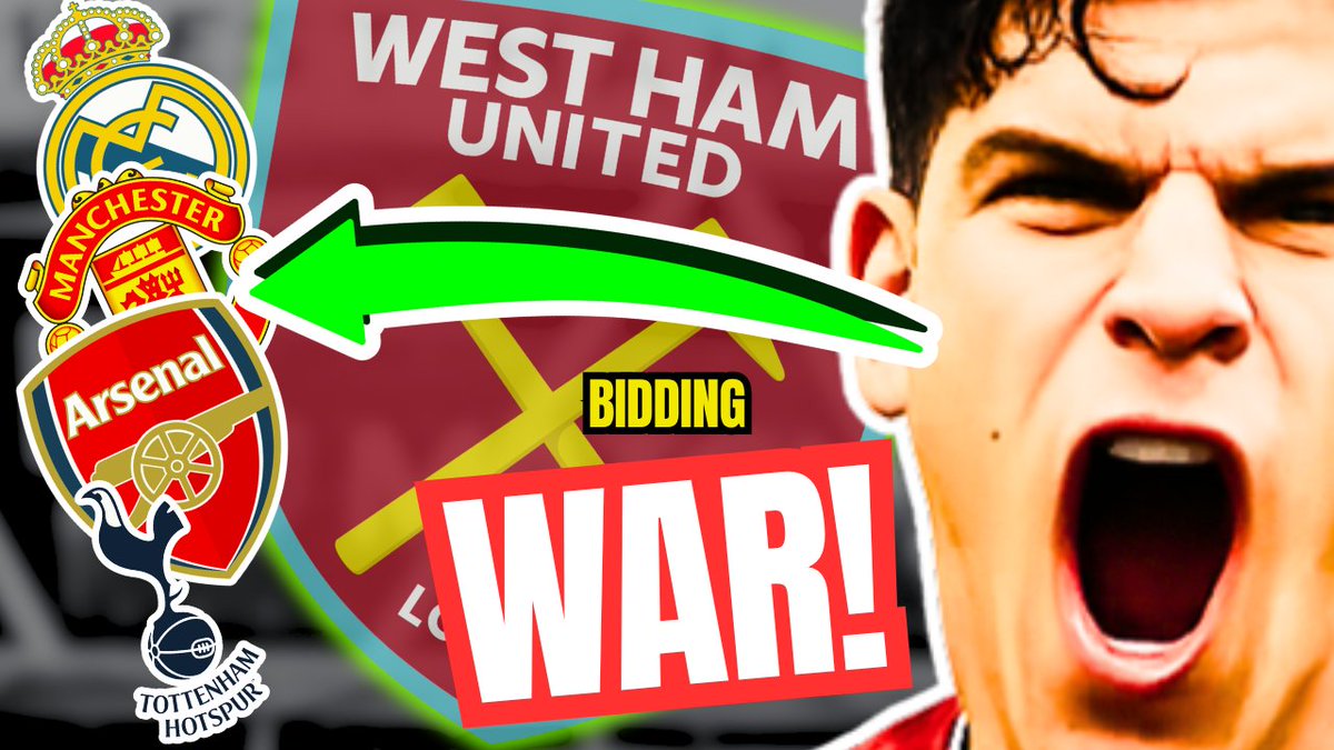 MrRobertGates's tweet photo. 👉 N E W   U P L O A D : https://t.co/AJJNbpp2kG

Mateus Fernandes Bidding War! Real Madrid, Man Utd, Arsenal &amp; Spurs All In For West Ham Star

👉S U B S C R I B E   T O https://t.co/5URl7NgcRV https://t.co/xR2Q7OrOHu