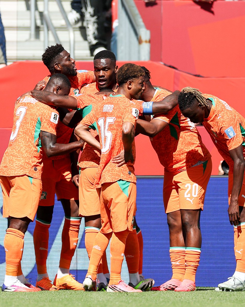 brfootball's tweet photo. Captain Franck Kessié gives Côte d'Ivoire a shock lead vs. Germany 😱 https://t.co/P8WyUAc5te