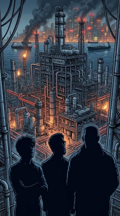 GlobalEdgeMacro's tweet photo. ExxonMobil is the kind of corporate monster people condemn loudly and depend on silently.
The world wants cleaner morals, but it still runs on fuel, logistics, and the dirty little bargain nobody wants to price in.
#manga #oil #ExxonMobil https://t.co/AdnPZMPmjR