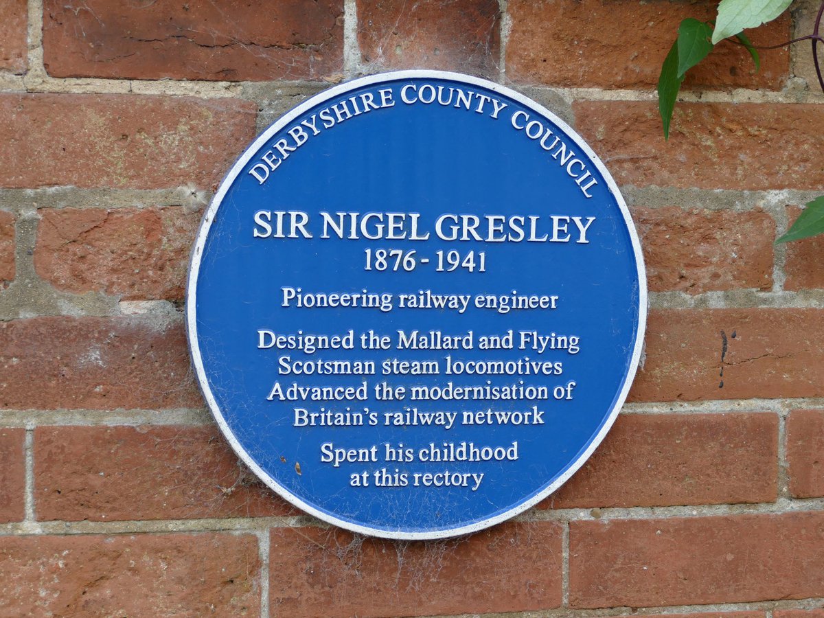 TraceyDagley's tweet photo. #SirNigelGresley 150 years anniversary - in June 2024 I visited both his grave and birthplace. Today at #Wabtec #Doncaster good to see #FlyingScotsman carrying the celebratory headboard https://t.co/XutwN6ljDF