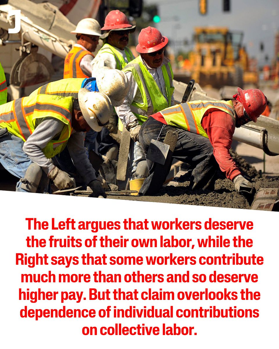 jacobin's tweet photo. Defenders of the capitalist status quo often justify severe income inequality on the grounds that highly paid workers contribute much more to society than others.

This argument rests on a confusion about what determines the value of a worker’s labor. https://t.co/AbHA9LKOXW https://t.co/aloF5UdGyE