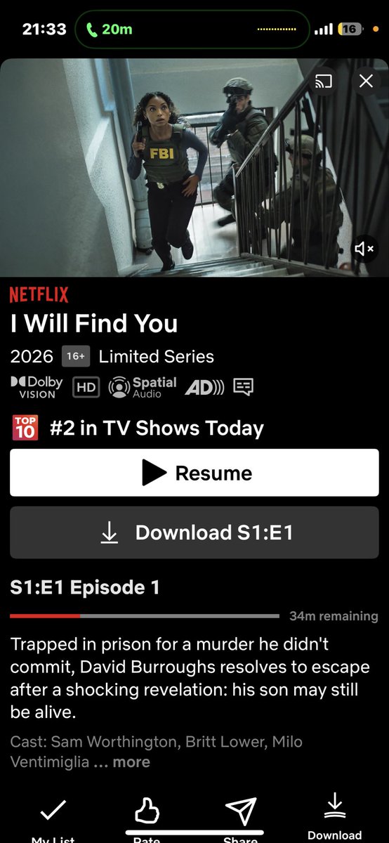 GoodluckAmlps's tweet photo. Someone should rate this movie 🍿 
Movie name: I will find you
#Netflix https://t.co/uKevhMSNx1