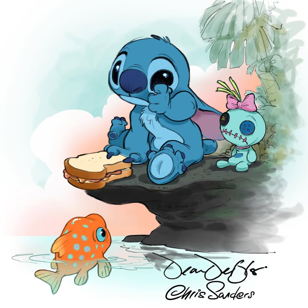 TheCartoonBase's tweet photo. ‘LILO &amp; STITCH’ directors Chris Sanders and Dean DeBlois have posted a tribute illustration to Daveigh Chase of Stitch being sad without Lilo. https://t.co/Jlg1uJMmii