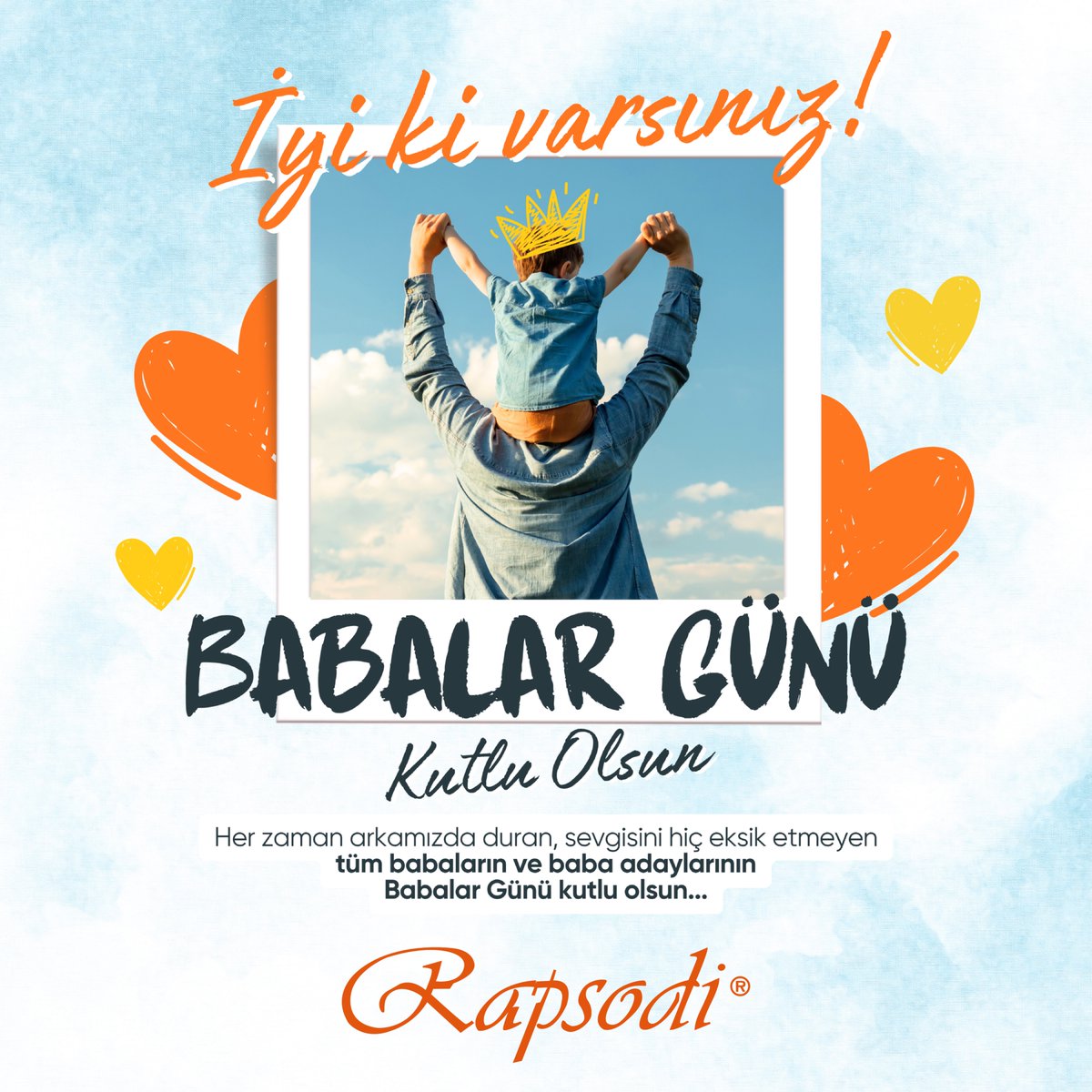 Rapsodi_socks's tweet photo. Ailenin temel direği, evlatlarının ilk kahramanı, hayatın her döneminde yol gösterici olan tüm babalarımızın Babalar Günü’nü kutluyor; sevgi, sağlık ve huzur dolu bir ömür diliyoruz.

#BabalarGünü #BabalarGünüKutluOlsun https://t.co/3J2nqCQ9zY