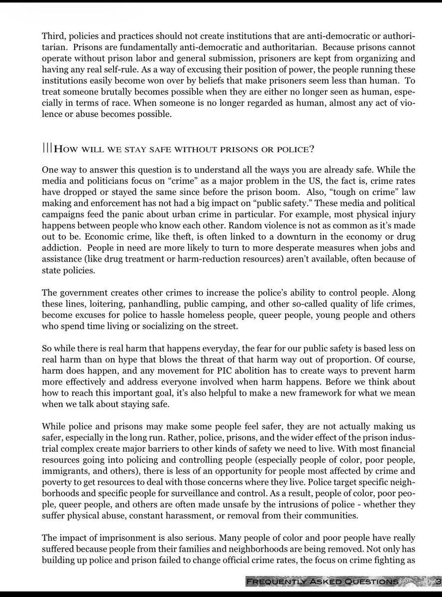 blank69acct's tweet photo. @patchyhistory @Will3316 @FACEE444 @ideologicalized abolition at its best is a vision of actual accountability, whereas now we have mass suffering without accountability, robbing time from millions of people, for profit, and making the world less safe than it could be. https://t.co/3GAyJLR7jb