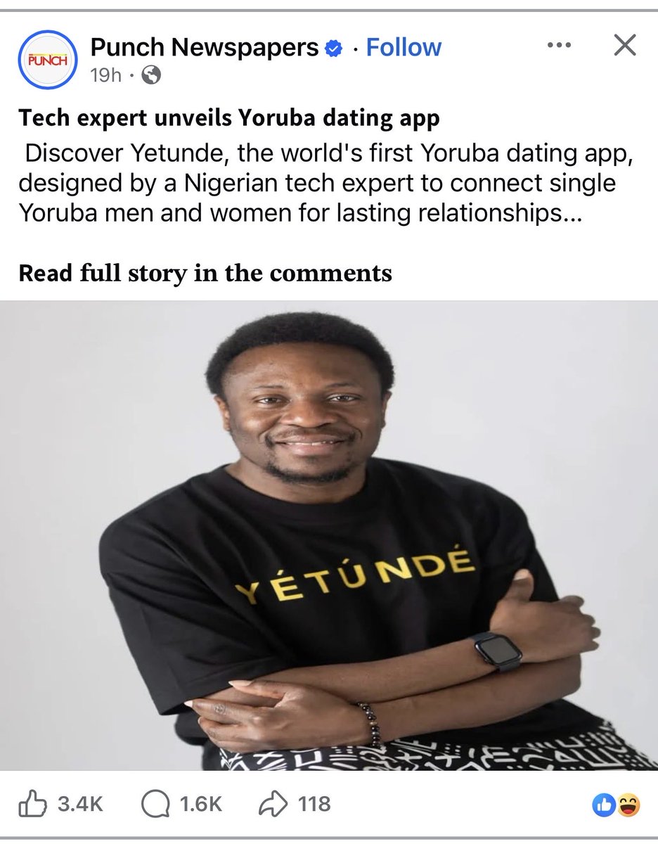 Jokeshadollar's tweet photo. Yetunde Dating App is trending. As usual the usual suspects are hating. If you are Yoruba and desire a Yoruba spouse, join the app. 

If you are Yoruba please promote the app. 
App user should use their native intelligence because this Yoruba wannabe will change their names just to gain access.

@Flohairs