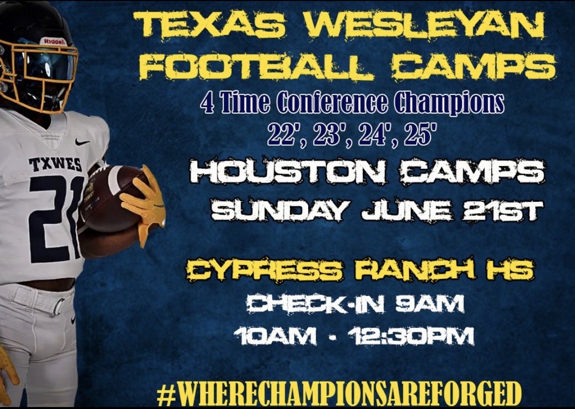 Coach_RGlover's tweet photo. Looking forward to our camp at CE King tonight!! Cypress Ranch tomorrow!!

If you haven’t signed up and are looking to compete register @ https://t.co/3VpZQRQXe5 https://t.co/74OgKlubfk