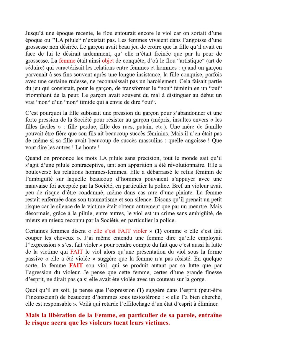 Lemig1's tweet photo. #Macron #Ukraine #climat #Trump #Renaissance #LFI #RN #Israel #Palestine #Europe #presidentielles #election #lecornu #Culture #RN #Darmanin #Lecornu #Elysee #Gouvernement #Lyhanna :
Réflexion sur le viol. C'est compliqué :  libération de la parole == > le violeur tue sa victime. https://t.co/fvgMzg5KTo