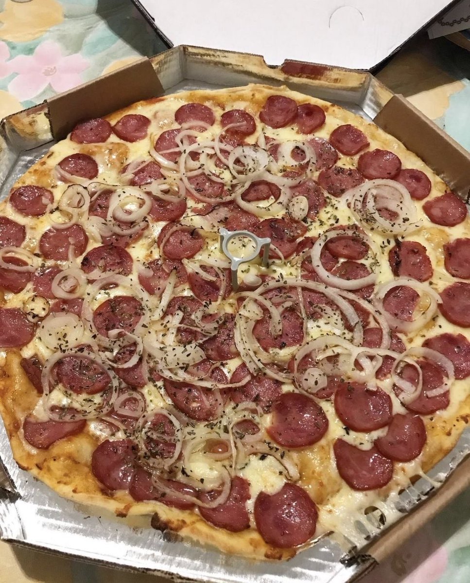 lytomia's tweet photo. pizza de calabresa é absurdamente superior a qualquer sabor gourmet https://t.co/g1ZEWTSdCp