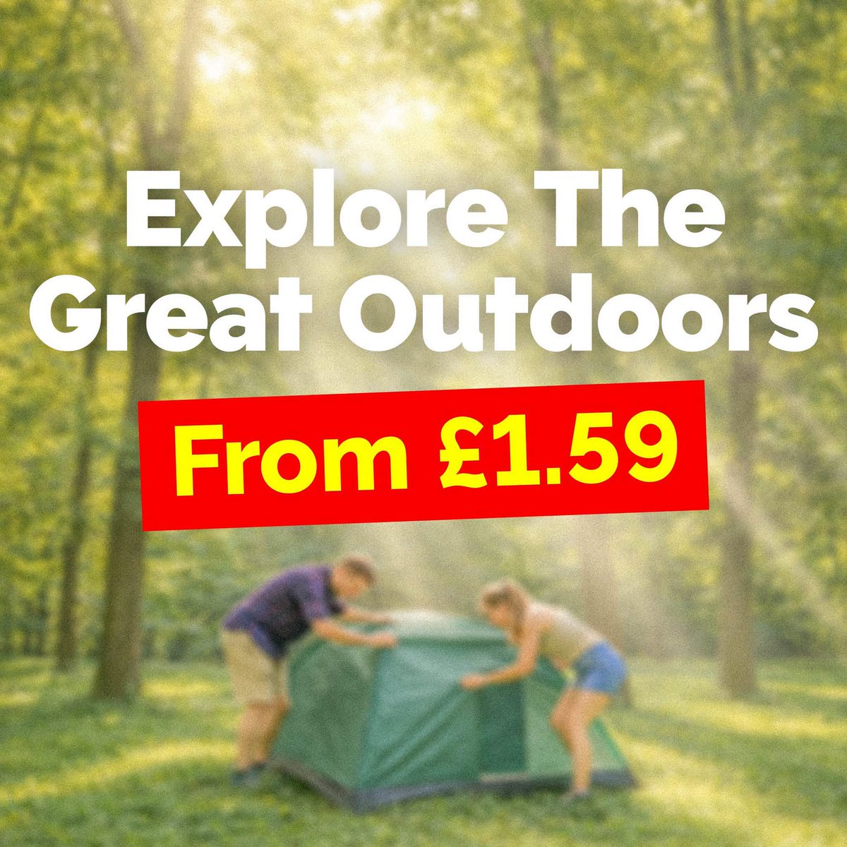Poundstretcher1's tweet photo. Explore the great outdoors with a little help from Poundstretcher 🏕️ https://t.co/5NfXsKrSe5