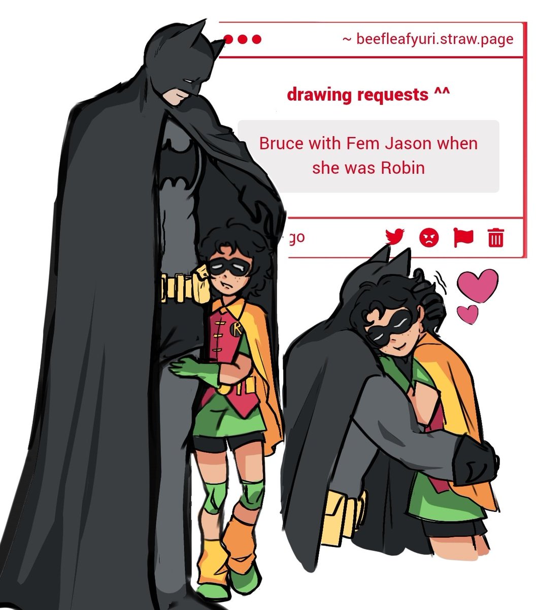 yuriifying's tweet photo. fem jason with her dad 🥺 #jasontodd #brucewayne https://t.co/OlHW0iDb1p