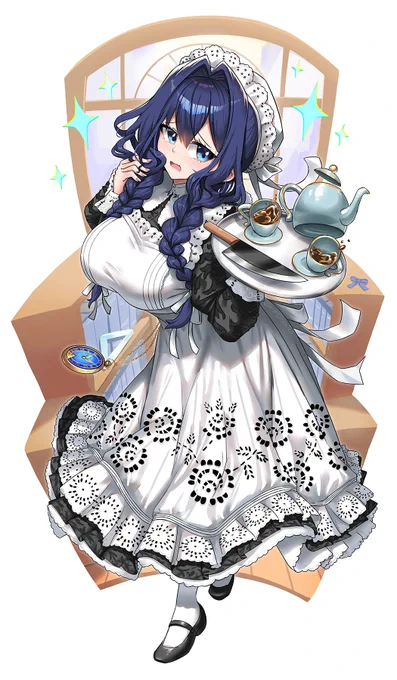 Maid Kronii #kronillust