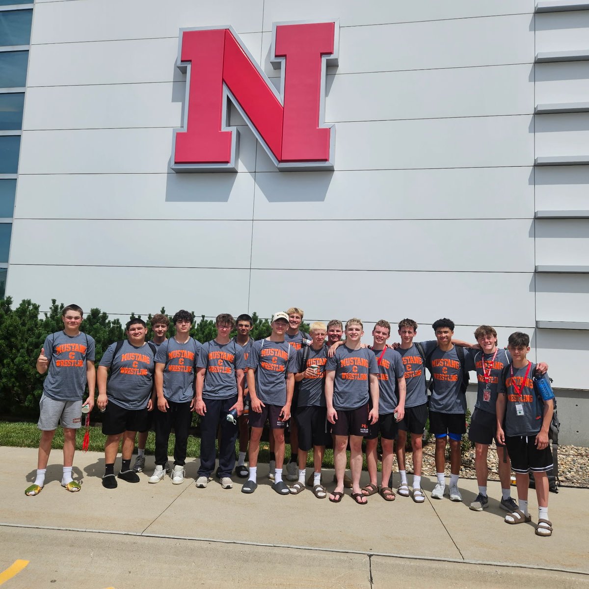 BrodeyWilcox's tweet photo. Nebraska Wrestling Camp never disappoints! Had an amazing week in Lincoln. Great opportunity to  wrestle at a high level and make life long memories with my teammates. https://t.co/y4ZyVV9B5L