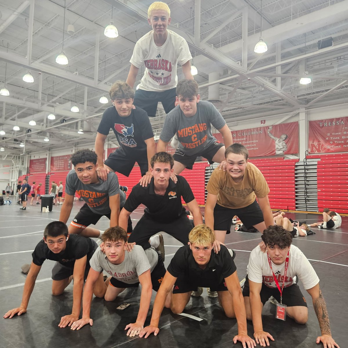 BrodeyWilcox's tweet photo. Nebraska Wrestling Camp never disappoints! Had an amazing week in Lincoln. Great opportunity to  wrestle at a high level and make life long memories with my teammates. https://t.co/y4ZyVV9B5L