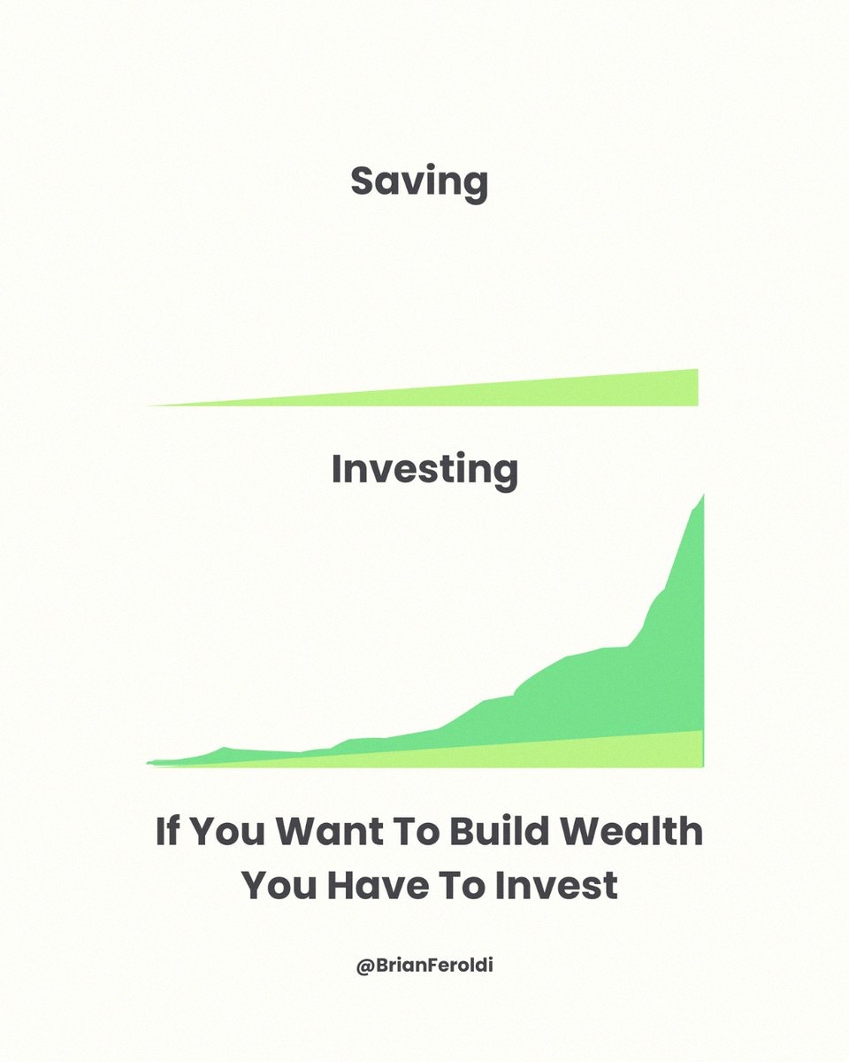 charcurtin's tweet photo. Saving is for short-term goals, keeping cash safe and easy to grab. Investing is for long-term growth, taking on risk for bigger gains. Both matter, but for different reasons 💸 https://t.co/3GnhUaL2br