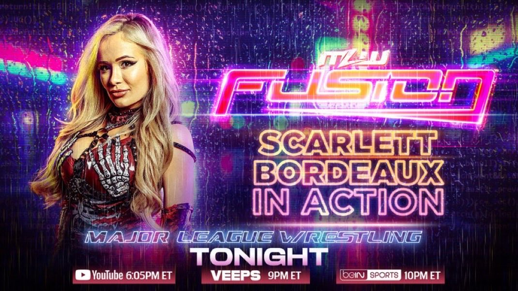 realKILLERkross's tweet photo. TONIGHT: @Lady_Scarlett13 is bringing the Smokeshow to MLW Fusion… and numerous haunted objects most likely…

▶️ https://t.co/EOQRDv327y (6:05 pm ET)
👊 @Veeps (9 pm ET)
📺 @beINSPORTSUSA (10 pm ET) https://t.co/IUWQRhLXPm