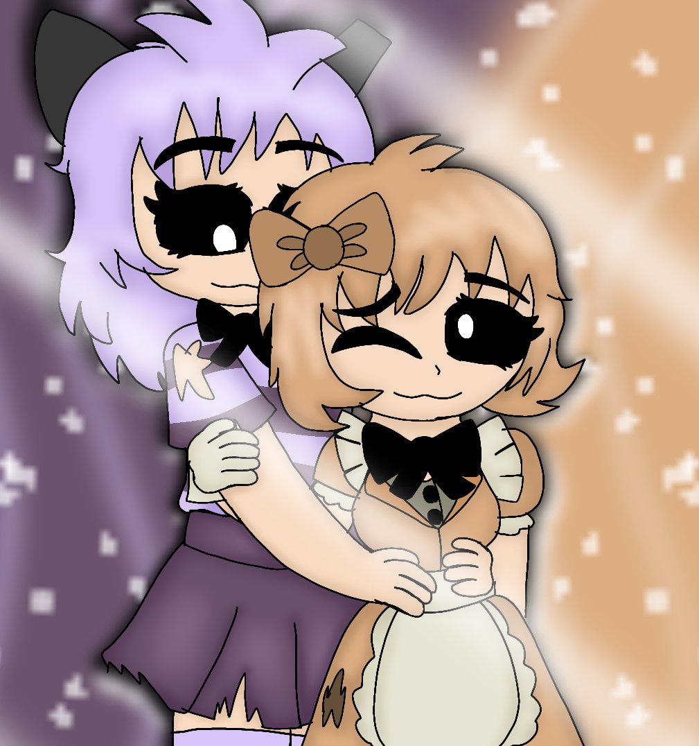 Birdbluechan's tweet photo. I made human withered maxie and tweetie🤍🧡 #jolly3 #fnaf https://t.co/tnQUxmlZag