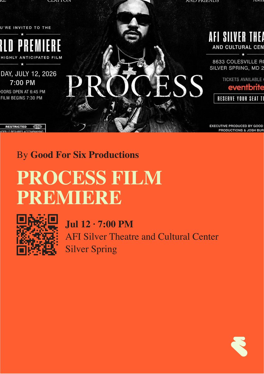 20THREE47's tweet photo. Tickets on sale!
Process film Grand Premiere 
7.12.26

https://t.co/TQ5UXHq2zZ https://t.co/1MnFMqqvo3