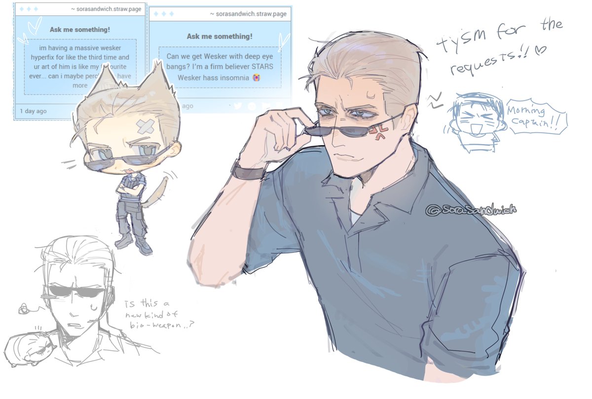 Sorasandwich's tweet photo. i love stars wesker🤤#REBHFun #albertwesker #residentevil https://t.co/1N2TuuCRHg