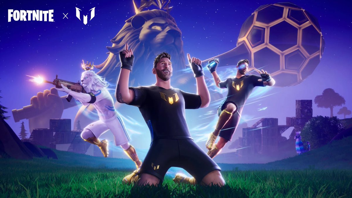 ShiinaBR's tweet photo. The GOAT and KPop Demon Hunters return to the Fortnite shop tonight! 🐐 https://t.co/MZlem7ykae