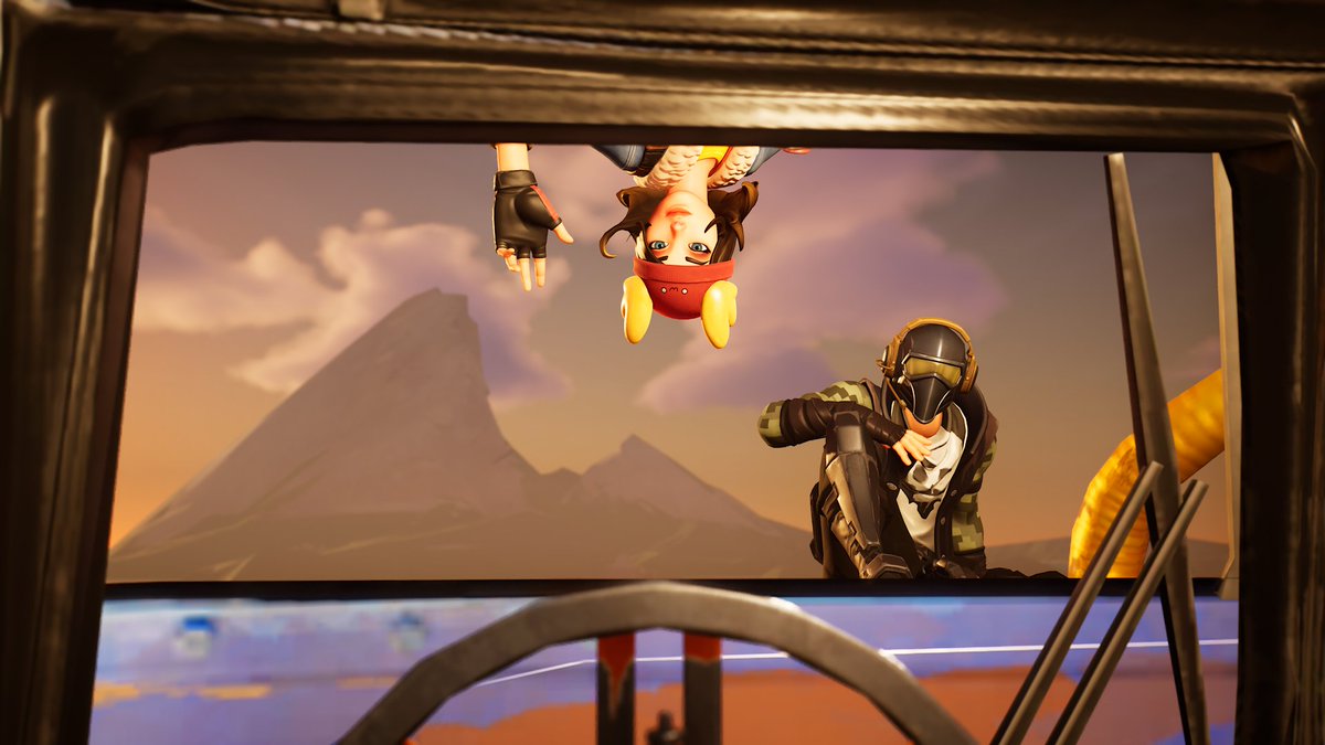 GritXSkye's tweet photo. Skye and Grit saying hi to the bus driver.
#GritXSkye #Fortnite #Fortography #Skye #Grit #Glint #Ships #battlebus #Busdriver https://t.co/glUVbFFmsC