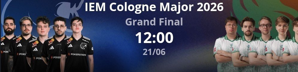 Ferdepre's tweet photo. IEM COLOGNE MAJOR 2026

GRAND FINAL 

MD5

🇧🇷 FURIA x FALCONS 🇪🇺 https://t.co/PE1VOuYMru