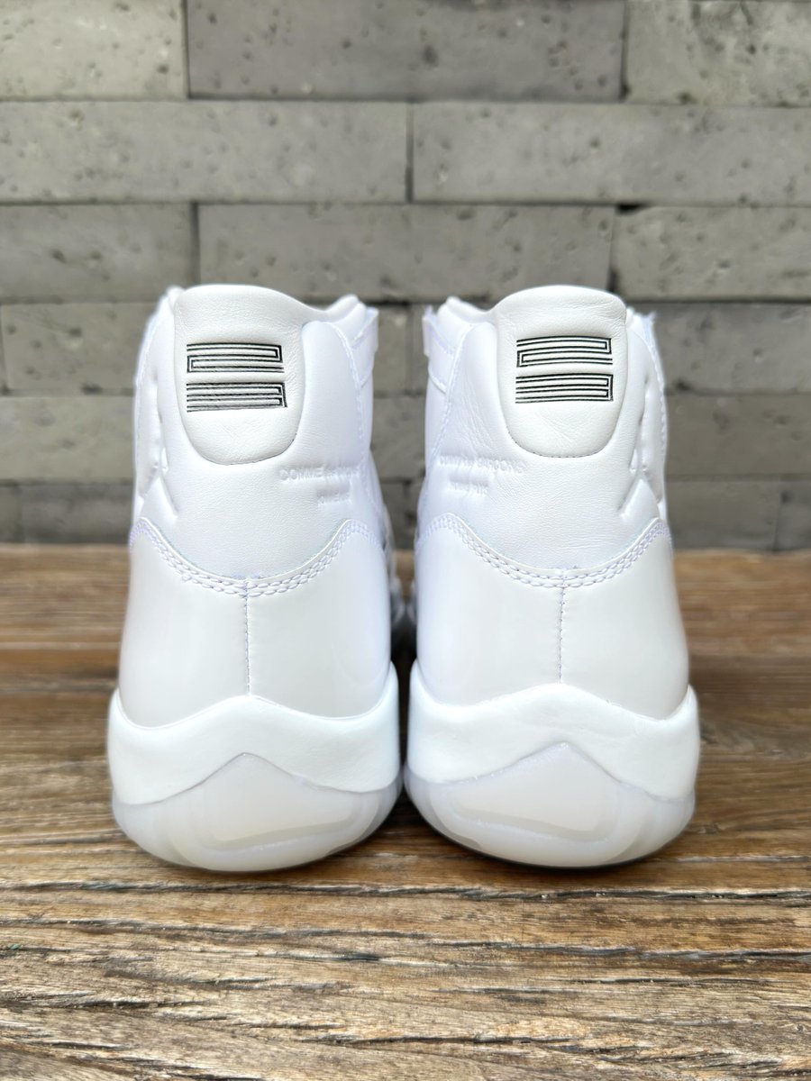 ModernNotoriety's tweet photo. CLOSER LOOK: COMME des GARÇONS HOMME PLUS x Air Jordan 11 "White" 🤍

🗓️ September 2026 https://t.co/Esn4AZDlVI