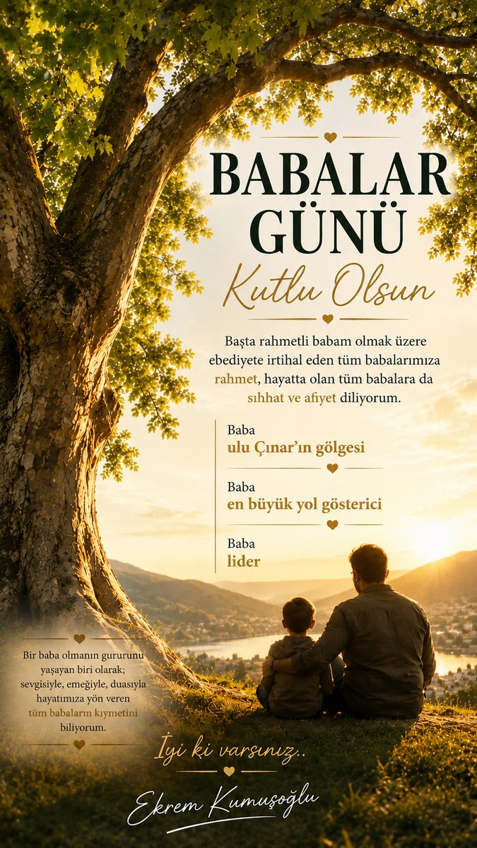 ekremkumusoglu's tweet photo. #BabalarGünü https://t.co/QdJ8f8vFwC