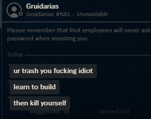 BecerratopsTV's tweet photo. hey @riotgames and @RiotSupport ban worthy no? over an ARAM btw https://t.co/FC7eUUrXKH