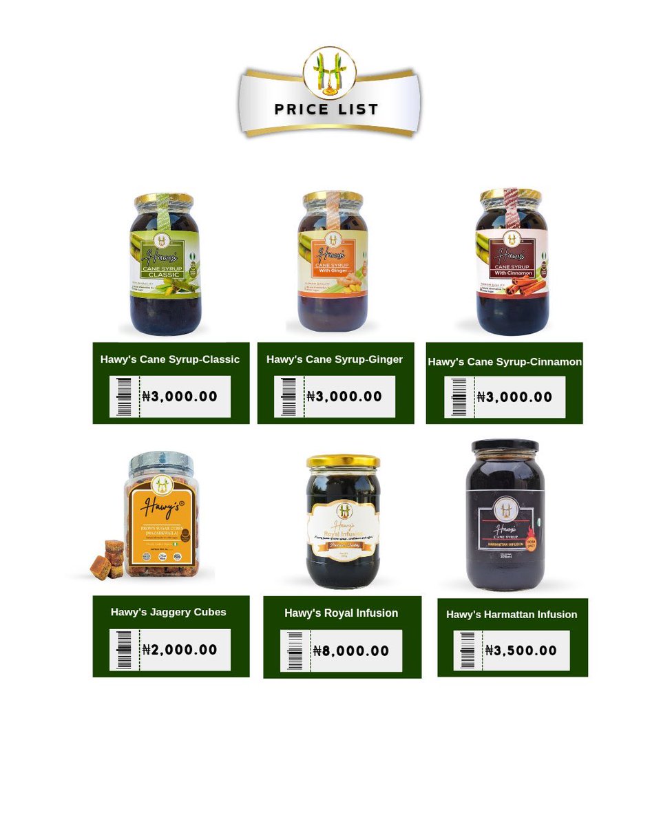 el_uthmaan's tweet photo. Discover Hawy’s Nigeria’s Purest Taste of Nature 🍯

Meet the remarkable woman behind the sweetness: @HaWwAyUsUf, founder and CEO of Hawy’s Premium Sugarcane Products. A passionate, highly educated, and deeply kind-hearted entrepreneur, she is on a mission to redefine natural sweetness in Nigeria. With a beautiful mindset rooted in quality, authenticity, and wellness, she has created something truly special, Nigeria’s first premium natural sugarcane brand of its kind.

From carefully selected sugarcane comes a range of wholesome, chemical-free delights:
•Hawy’s Sugarcane Syrup in irresistible variants; Tropical Nectar, Berries, Caramel Vanilla, Toffee Mango, Classic, Ginger & Cinnamon
•Rich Mango Jam, Agbalumo Preserve, and exotic Chiyo Preserve
•Premium Brown Sugar Cubes and Jaggery

Whether you’re sweetening your morning tea, baking pastries, blending smoothies, or adding depth to your favourite recipes, Hawy’s delivers rich, natural flavour you can trust with no artificial additives, just pure goodness.

Today, Hawy’s products grace households, supermarkets, restaurants, bakeries, and manufacturers across Nigeria, with convenient retail and bulk supply options available.

Proudly Nigerian. Fully registered. Naturally exceptional.

A brand born from passion and purpose, Hawy’s isn’t just about sweetness, it’s about elevating everyday moments with quality you can feel good about.

For retail purchases, bulk orders, and enquiries: @hawysyrups | #HawysSyrup #SugarcaneSyrup #MadeInNigeria #NaturalSweetness #Hawy’s

Thank you, Superwoman @HaWwAyUsUf, for bringing something so pure and beautiful to our tables! ❤️