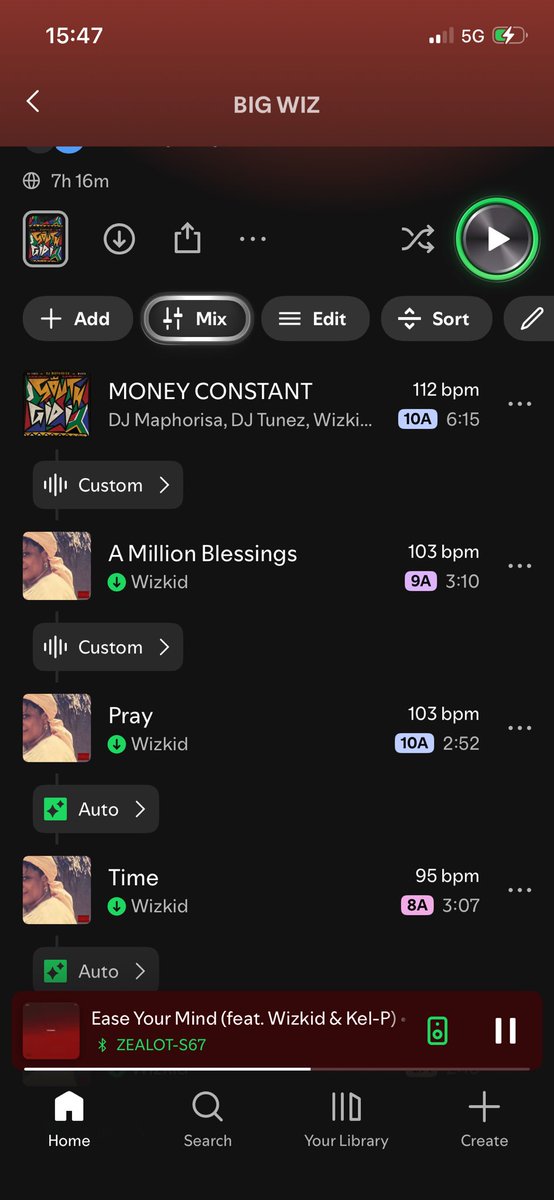 ItzTizzy3's tweet photo. @wizkidayo My playlist dey active https://t.co/ts3OOj0mLp