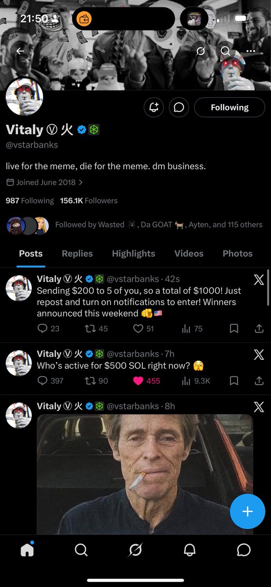_richiemuller's tweet photo. @vstarbanks Done 🔁🔔 Staying active and showing support. Not gonna lie, this kind of help would really make a difference for me right now, so I’m staying hopeful and manifesting good news this weekend 🙏❤️ https://t.co/F9MkSblw6P