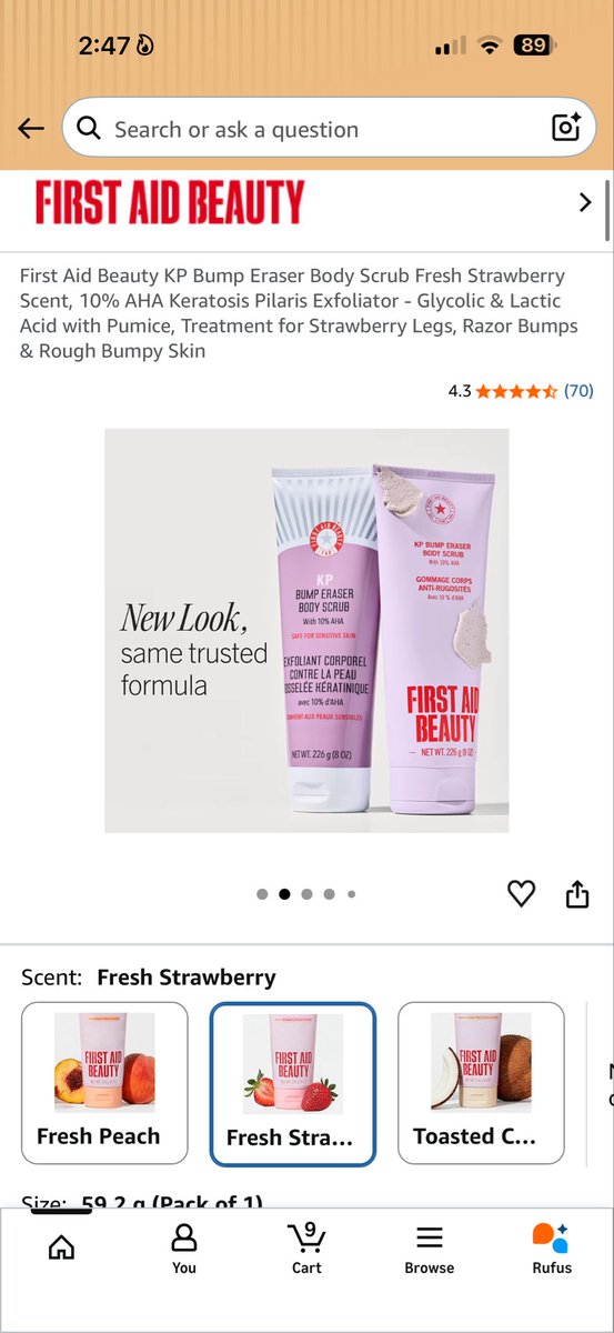ieatlemonsdaily's tweet photo. @piracy_cat It’s called Keratosis Pilaris, and i got it on my arms and legs. Someone recommended me this scrub and you can find it at sephora or amazon.
It cleared my arms up ALOT. https://t.co/bxdPk20Op3