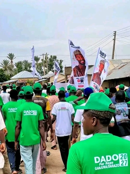 Hamza458293's tweet photo. The impressive turnout recorded across parts of Ganjuwa LGA in support of the APC aspirant for Ganjuwa–Darazo Federal Constituency, Hon. Arc. Usman Ya'u Darazo, is a strong demonstration of renewed confidence, unity, and collective belief in purposeful representation.

Hon. Arc. Usman Ya’u Darazo extends his profound gratitude to the good people who came out in large numbers to express their solidarity and trust. He deeply acknowledges this gesture of encouragement, which serves as a renewed source of motivation and responsibility.

Hon @Usman_Yau_78 He assures the constituents that this confidence placed in him will never be taken for granted. By the grace of Almighty Allah, he remains fully committed to a leadership anchored on responsiveness, inclusiveness, and sustainable development.

Together, through unity of purpose and shared vision, we shall continue to advance the progress, peace, and prosperity of the Ganjuwa–Darazo Federal Constituency, taking it to greater heights.
