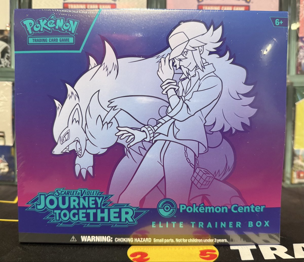 CaughtemallM's tweet photo. For Sale

Pokémon TCG Scarlet &amp; Violet: Journey Together Pokemon Center ETB

Less than perfect condition but no tear’s. 

$190 shipped

PayPal, CashApp, Venmo available 

@CBCollectors @CardboardBanger @BUYSELLTRADETCG https://t.co/Xu93EAjJ2c