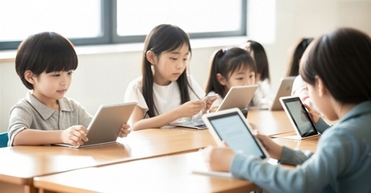 moeruasia01's tweet photo. ノルウェー政府、小学校でAI使用を禁止
中学校以上も制限
「学力の低下を防ぐ」
「学校で最も重要なのは、子どもたちが読み書きや算数を学ぶこと」

日本は「人間の能力を拡張するツール」とし、
文科省を中心に生成AI（ChatGPTなど）を初等中等教育で積極推進
GIGAスクール構想で1人1台端末をさらに高性能化

スウェーデンは2010年代に端末・紙の教科書廃止 
→ 学力低下（画面ばかりに目が向く弊害　集中力が続かない、考えが深まらない、長文の読み書きができない）
→ 今、紙の教科書・手書き重視に戻している