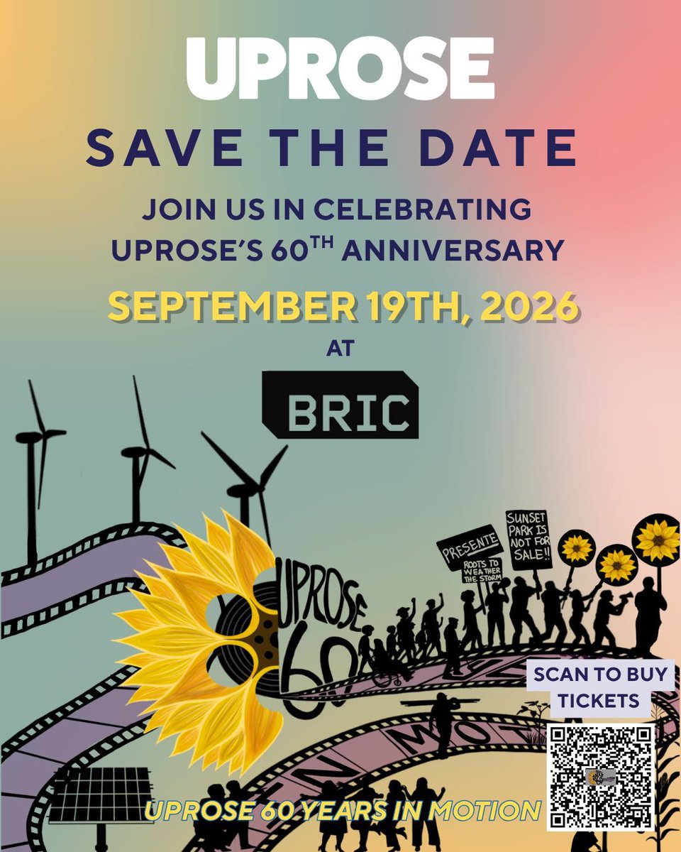 RevYearwood's tweet photo. I'm hosting UPROSE's 60th Anniversary Gala on September 19 at BRIC. Why? Because 60 years of frontline leadership deserves to be celebrated.

Real community power. Real wins. Mark your calendar.

UPROSE 60 Years In Motion.

Get your tickets: https://t.co/hQuPZLnf21 https://t.co/asfZMsIfRu