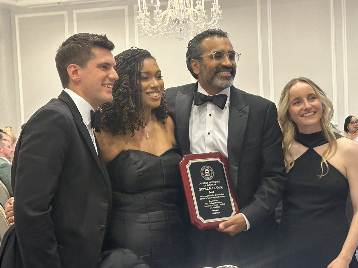 m_e_nielsen's tweet photo. Perfect
✅celebratory
✅bittersweet
✅culture-renewing 
program last night to send off our phenomenal graduating @UNCurology Chiefs @jimmy_frisbie @AsiaOnabanjo @YakhannahKay and honor @GopiLNarang as Attending of the Year (+ 🎯 GN temp tattoo party favors 🤣)
❤️🙏 https://t.co/mmQVibs6TY